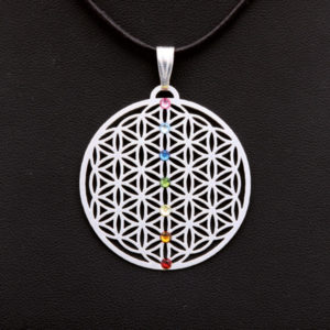 Amulett Chakra versilbert 2,5cm