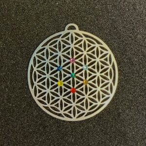 Amulett "Chakra-Kreis" versilbert 2,5cm