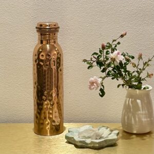 Kupfertrinkflasche "Blume des Lebens"